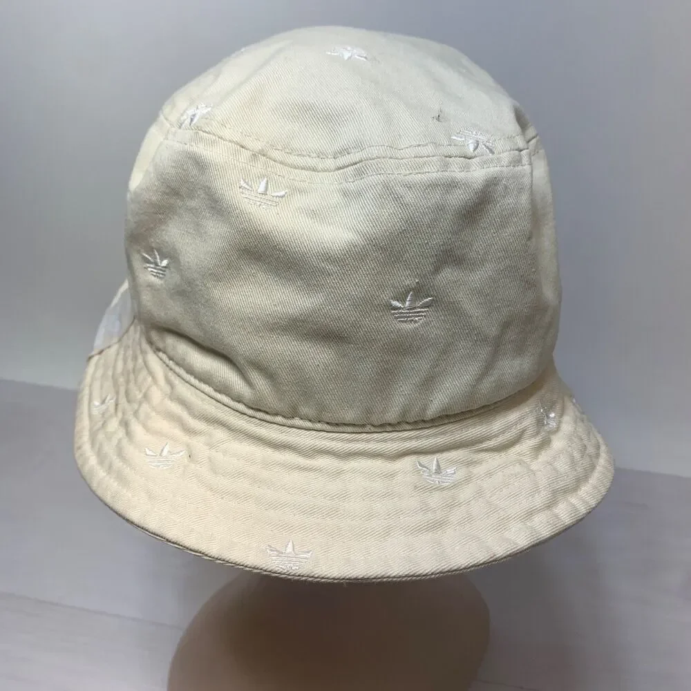 Adidas‎ Originals Trefoil Bucket Hat Off White One Size Fits Most Summer Womens